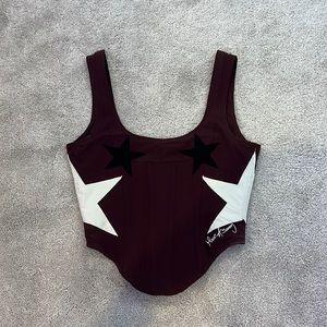 House of sunny saloon corset top. Brand new with tags. Never worn. Size small.